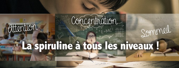 spiruline enfant ados sommeil concentration études