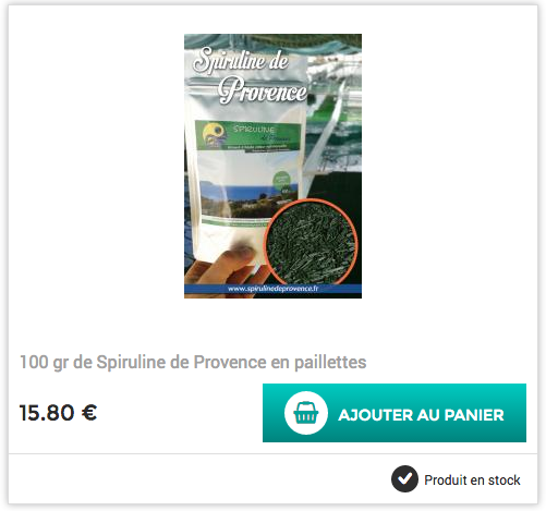 Spiruline de Provence spiruline bio boutique